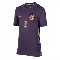 Echipament fotbal Anglia Kyle Walker #2 Tricou Deplasare European 2024 pentru femei maneca scurta